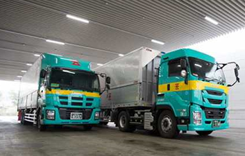 澁澤倉庫とサントリーHD　リニューアブル燃料によるトラック輸送を実施
